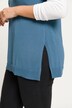 Pull sans manches, profond décolleté en V et fentes sur les côtés