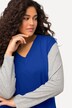 Pull sans manches, profond décolleté en V et fentes sur les côtés