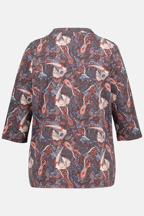 Fancy Paisley Print Stretch Tee