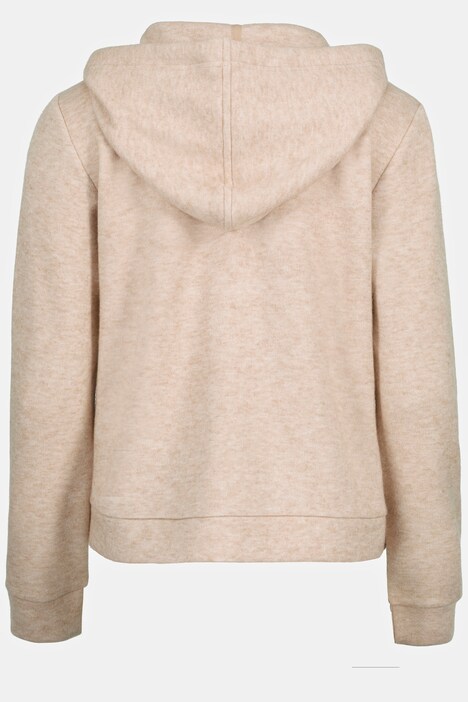 Strickjacke, Kapuze, flauschig weich, Reißverschluss