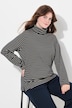 shirt, geribd, slim, colkraag, lange mouwen, biologisch katoen
