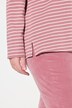 shirt, geribd, slim, colkraag, lange mouwen, biologisch katoen