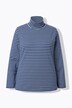 Skjorte, ribbet, slim, turtleneck, langermet, økologisk bomull