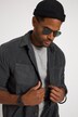 Chemise STHUGE, polaire, coupe Modern Fit, col Kent, jusqu'à 8 XL
