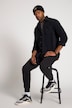 Chemise STHUGE, polaire, coupe Modern Fit, col Kent, jusqu'à 8 XL