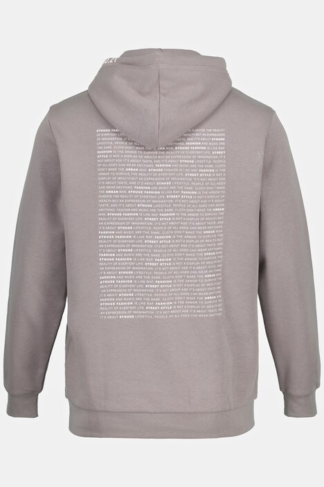 STHUGE hoodie, capuchon, rugprint, lange mouwen, t/m 8 XL
