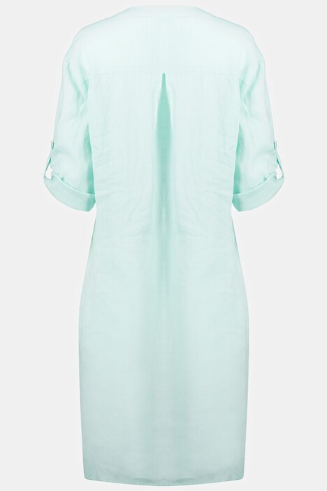 Leinenkleid, Identity, Rundhals, 3/4-Arm