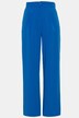 Pantalon, taille haute, jambe large, taille partiellement élastique