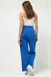 Pantalon, taille haute, jambe large, taille partiellement élastique