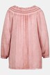 Smocked Elastic Neck Carmen Style Cold Dye Blouse