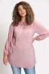 Smocked Elastic Neck Carmen Style Cold Dye Blouse