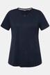 Functional Antibacterial Finish V-Neck Short Sleeve Knit Top