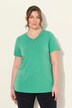 Functional Antibacterial Finish V-Neck Short Sleeve Knit Top