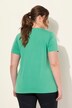 Functional Antibacterial Finish V-Neck Short Sleeve Knit Top