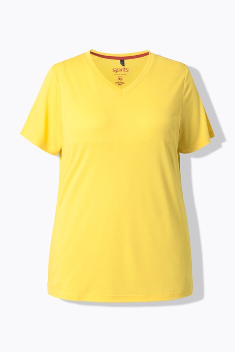 T-shirt technique antibactérien, décolleté en V et manches courtes
