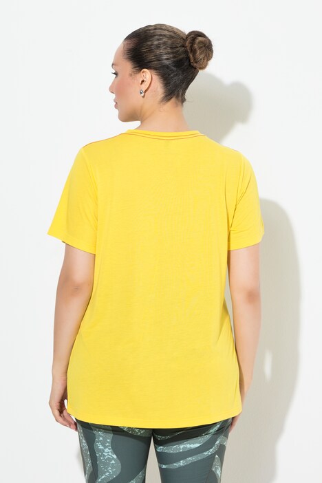 T-shirt technique antibactérien, décolleté en V et manches courtes