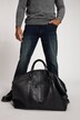 Weekender, bolsa de piel, piel de napa ovina, para ir de viaje