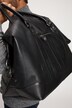 Weekender, bolsa de piel, piel de napa ovina, para ir de viaje