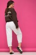 Ballonjeans, bred pasform, stretchdenim, 5 lommer, elastisk linning