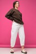 Ballonjeans, bred pasform, stretchdenim, 5 lommer, elastisk linning