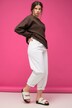 Ballonjeans, bred pasform, stretchdenim, 5 lommer, elastisk linning
