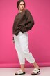 Ballonjeans, bred pasform, stretchdenim, 5 lommer, elastisk linning