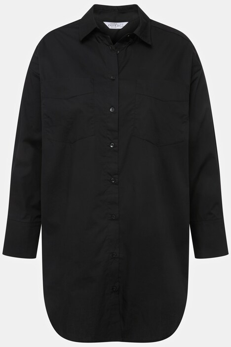 Chemisier# oversize à manches longues