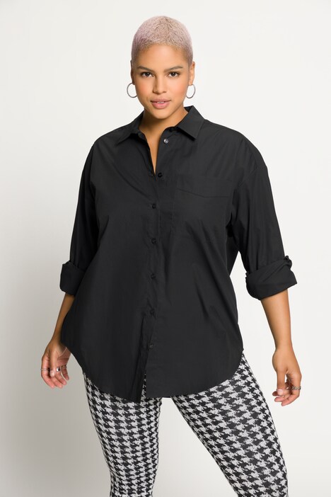 Chemisier# oversize à manches longues