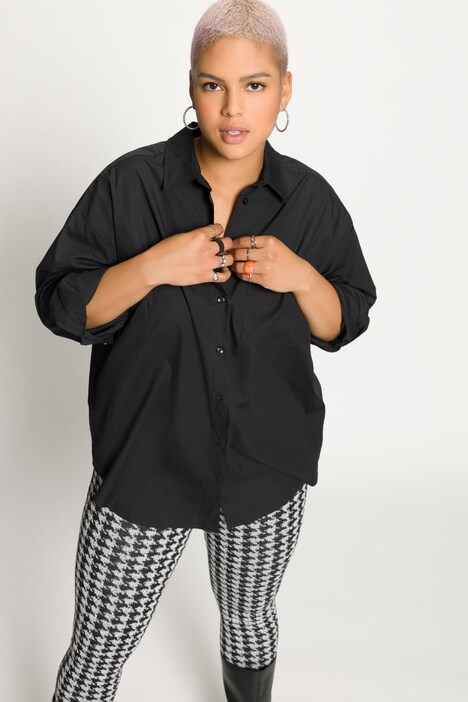 Chemisier# oversize à manches longues