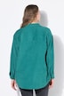 Fløjlsskjorte, oversize, skjortekrave, lange ærmer