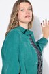 Fløjlsskjorte, oversize, skjortekrave, lange ærmer