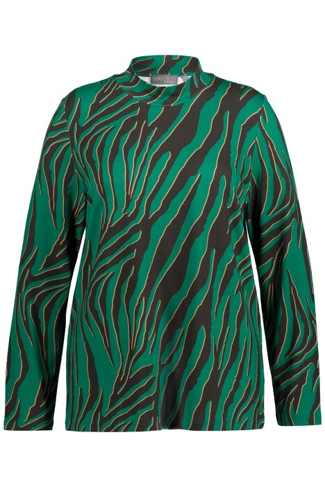 Tričko, zebra design, Classic, stojáček, dlouhé rukávy