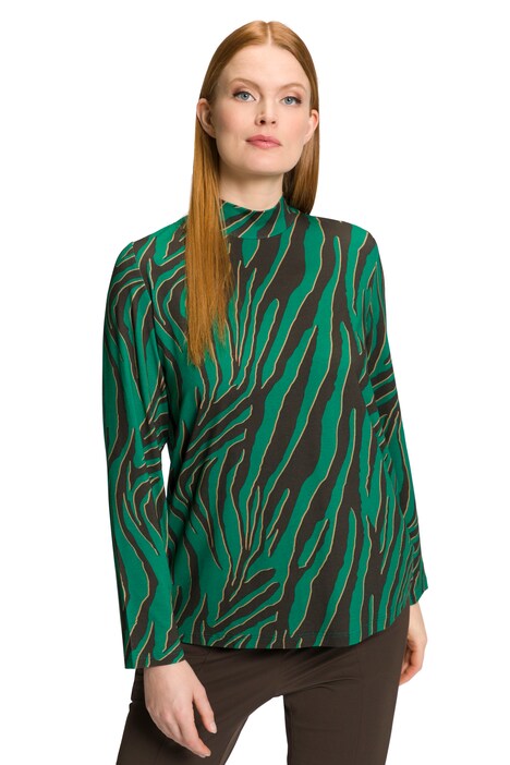 Tričko, zebra design, Classic, stojáček, dlouhé rukávy