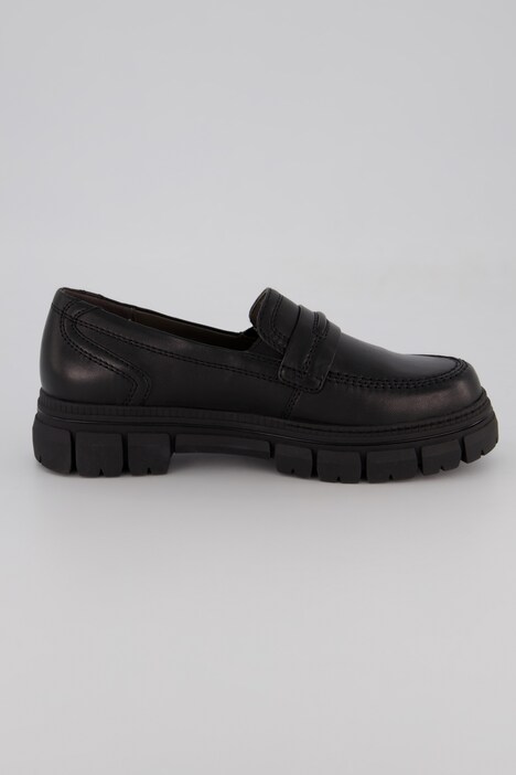 Leder-Loafer, Jana Shoes, Chunky-Sohle, Komfortweite