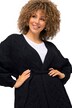 Cardigan, kabelsteek, oversized, strikcentuur