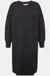 Abito midi di maglia con taglio oversize, scollo a girocollo e maniche lunghe