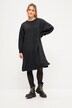 Abito midi di maglia con taglio oversize, scollo a girocollo e maniche lunghe