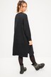 Abito midi di maglia con taglio oversize, scollo a girocollo e maniche lunghe