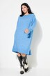 Robe en maille#, coupe oversize, longueur midi. Avec col rond et manches longues
