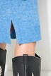 Robe en maille#, coupe oversize, longueur midi. Avec col rond et manches longues