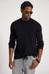 STHUGE Pullover, kleiner Stehkragen, Langarm, bis 8 XL