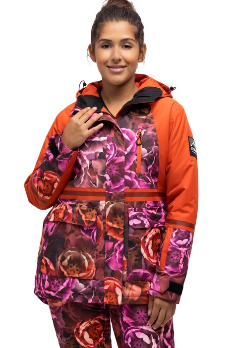 HYPRAR funkční bunda, růže, nepromokavá, dvoucestný zip