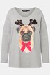 Holiday Pup Sequin Accent A-line Fit Tee