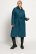 jas in wollook, oversized, overhemdkraag, lange mouwen