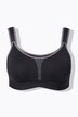 Soutien-gorge de sport, sans armatures. En microfibre avec empiècement en maille - bonnet C-D