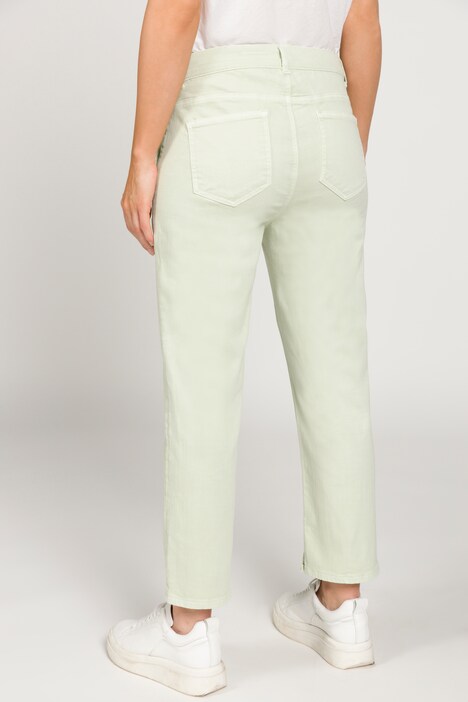 7/8-Jeans, weites Bein, aufgesetzte Taschen
