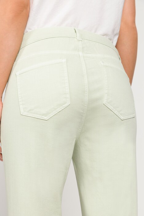 7/8-Jeans, weites Bein, aufgesetzte Taschen