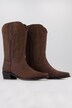 Botas de vaquero, cuero, caña XL, costuras pespunteadas