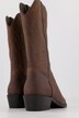 Botas de vaquero, cuero, caña XL, costuras pespunteadas