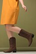 Botas de vaquero, cuero, caña XL, costuras pespunteadas